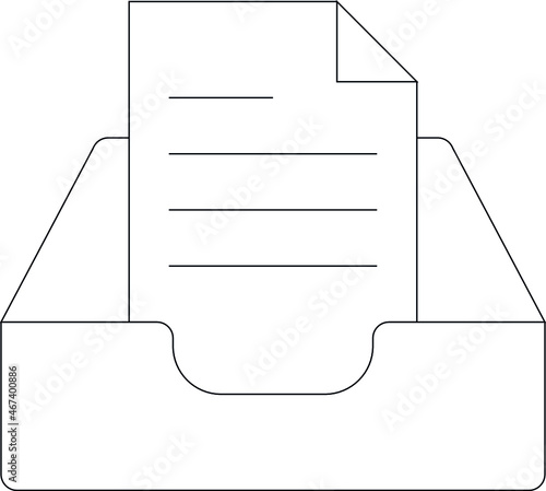 email icon               inbox and files