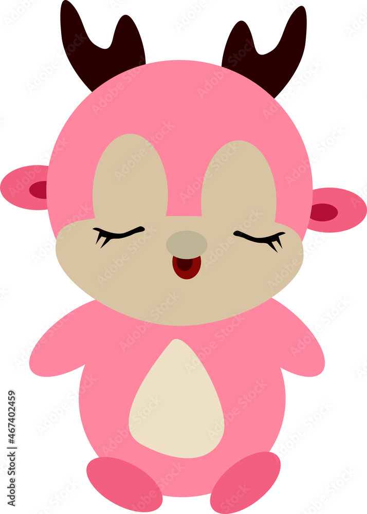 cute little pink deer cute little pink deer