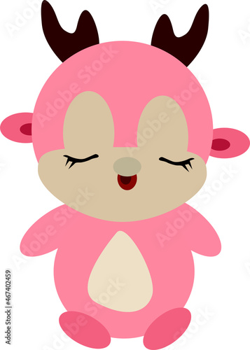 cute little pink deer