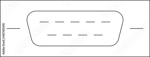 computer hardware icon               vga and vga cable