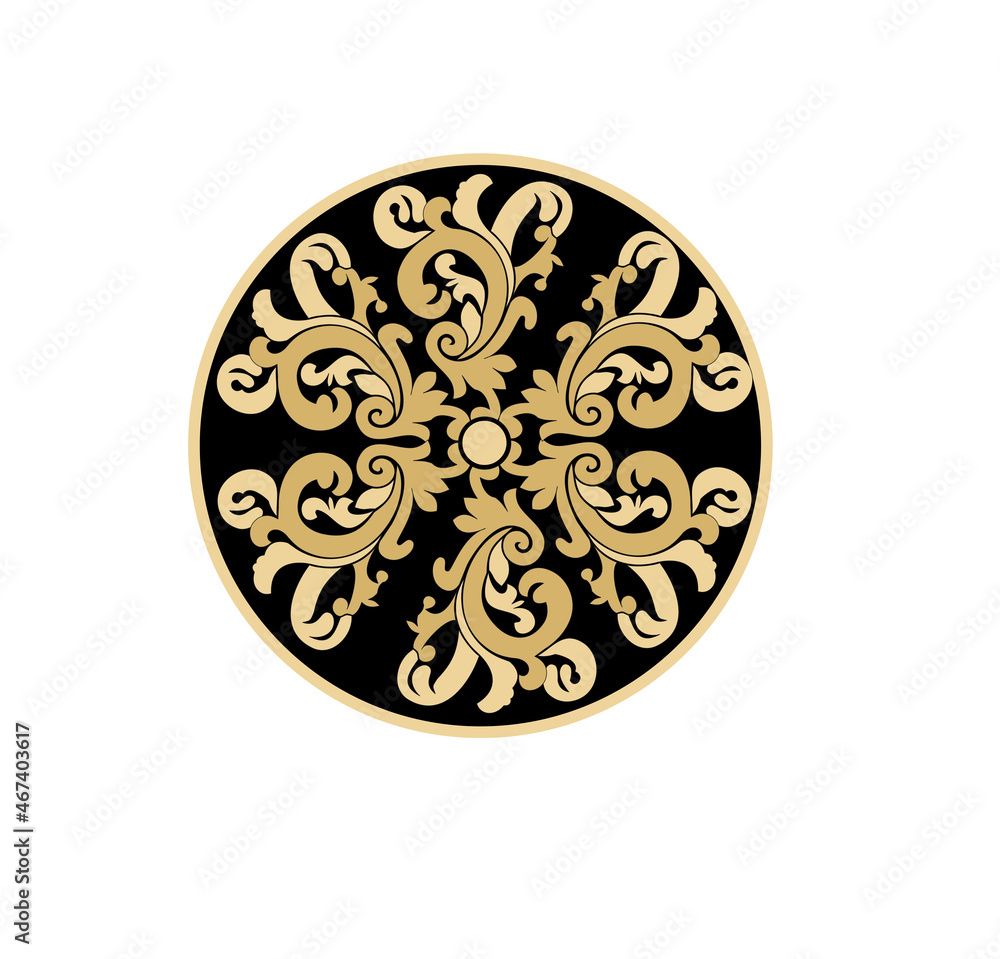 ANCIENT HERALDIC EMBLEM OF GOLD DECORATED IN BAROQUE STYLE DECORATIVE ELEGANCE LUXURY PATTERNS GOLD STOCK ILLUSTRATION ANCIENT HERALDIC EMBLEM OF GOLD DECORATED IN BAROQUE STYLE DECORATIVE ELEGANCE LUXURY PATTERNS GOLD STOCK ILLUSTRATION