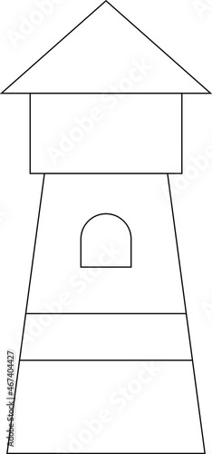 buildings and places icon            lighthouse and tower