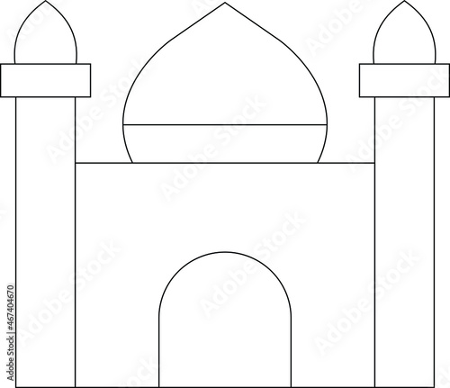 buildings and places icon            mosque and islam