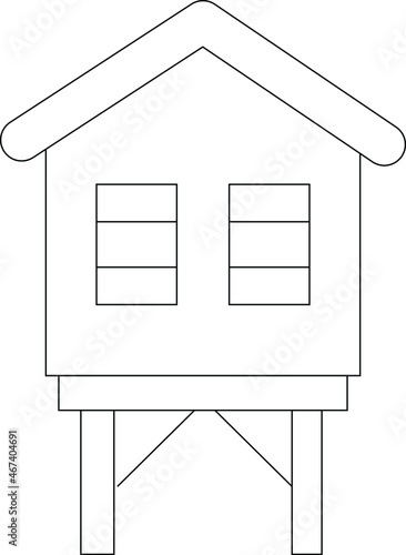 buildings and places icon            beach house and residential