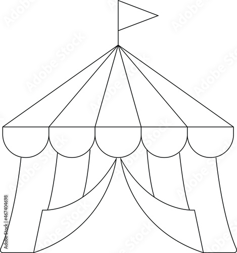 buildings and places icon            circus tent and circus