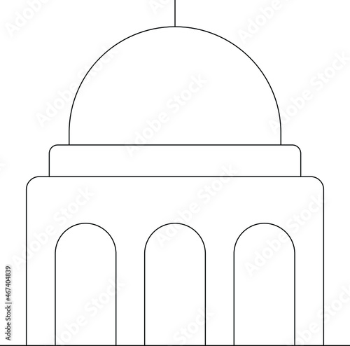 buildings and places icon            dome and temple