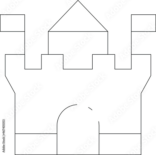 building place icon            fort and castle