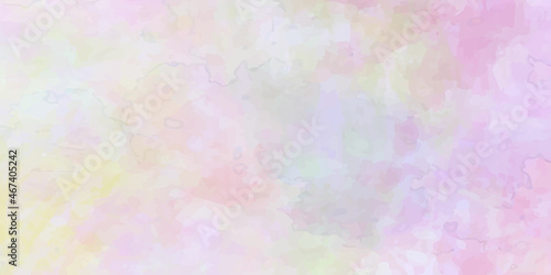 abstract watercolor background vector. Violet, pink and yellow pastel watercolor background with brush stroke. colorful smooth watercolor background design abstract modern digital texture. 