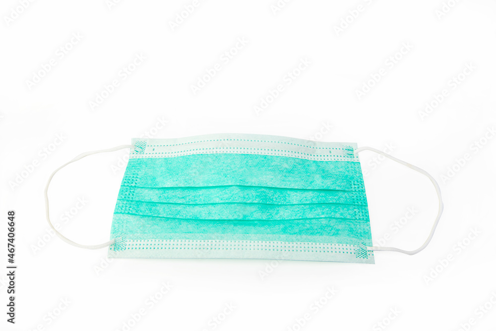 Surgical mask isolated on white background