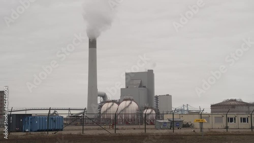 Industrial plant in the port of Rotterdam
