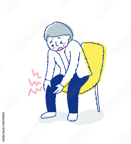 膝が痛い女性