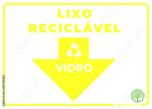 PLACAS, PÁTIO, LIXO, ORGÂNICO, PAPEL, VIDRO, PLASTICO