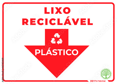 PLACAS, PÁTIO, LIXO, ORGÂNICO, PAPEL, VIDRO, PLASTICO