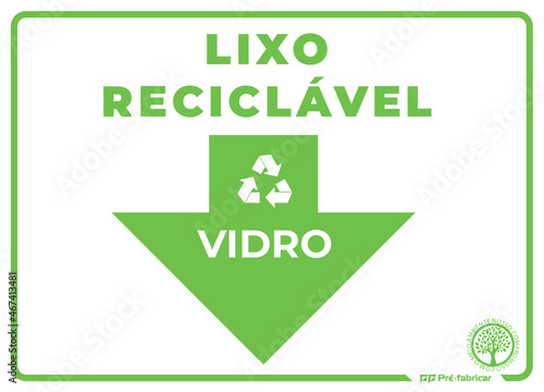 PLACAS, PÁTIO, LIXO, ORGÂNICO, PAPEL, VIDRO, PLASTICO