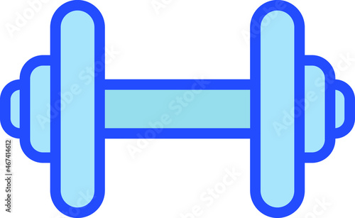 Dumbell Vector Icon That Can Easily Modified Or Edit

