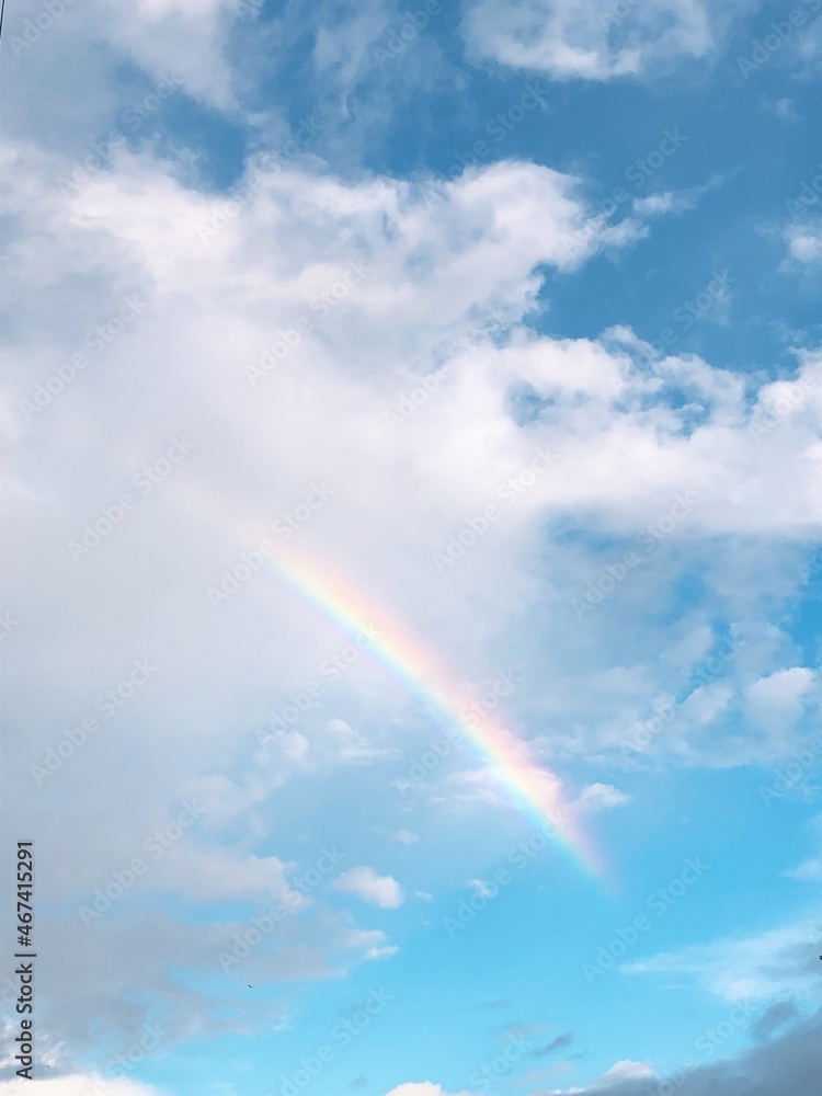 rainbow over sky rainbow over sky