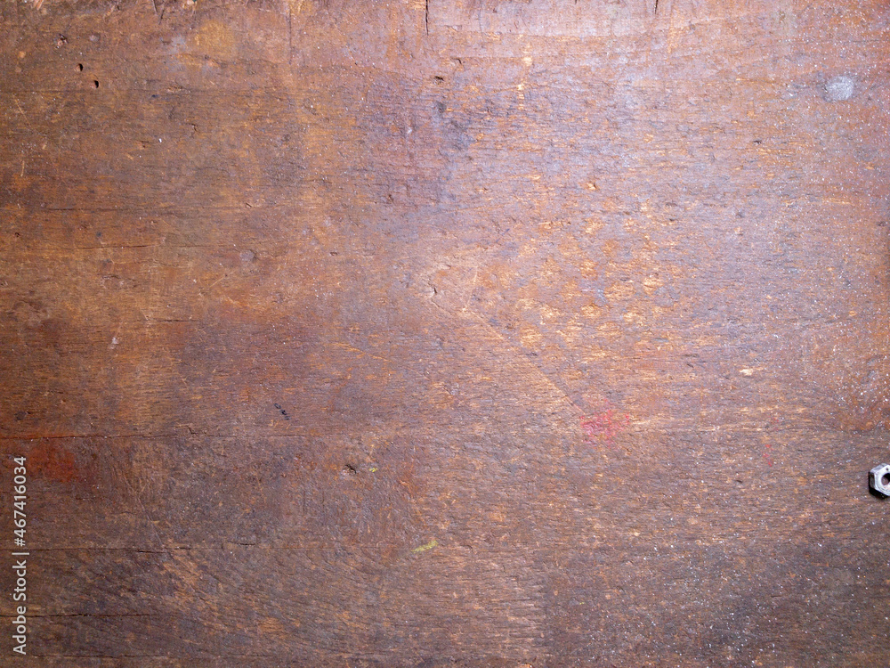 Close-up details of weathered and old metal shield Close-up details of weathered and old metal shield