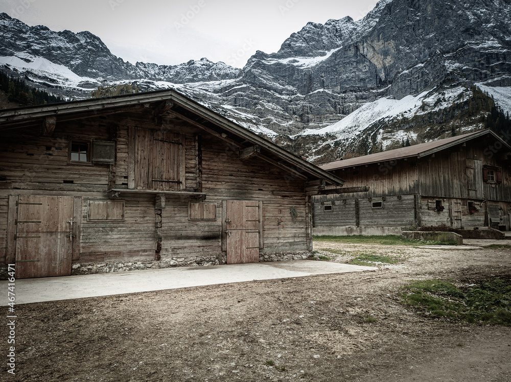 Grosser Ahornboden in the Karwendel mountains in Tirol in Austria Grosser Ahornboden in the Karwendel mountains in Tirol in Austria