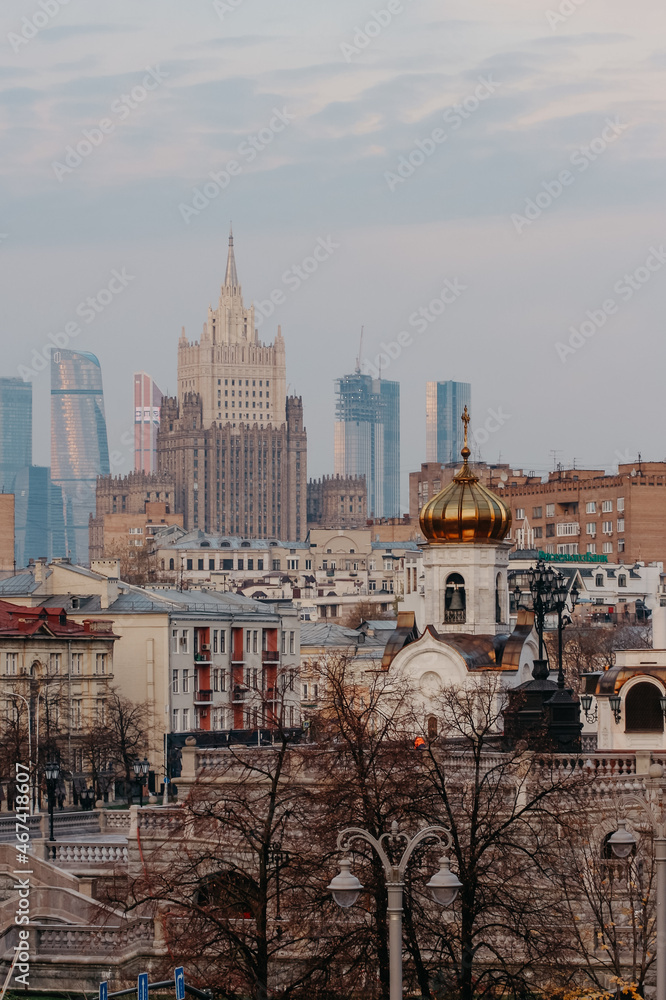 Naklejka premium view of the city
