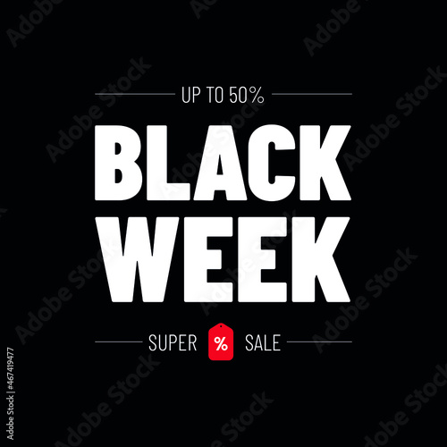 black week sale banner design
