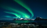 Mountains Norway Northern Lights