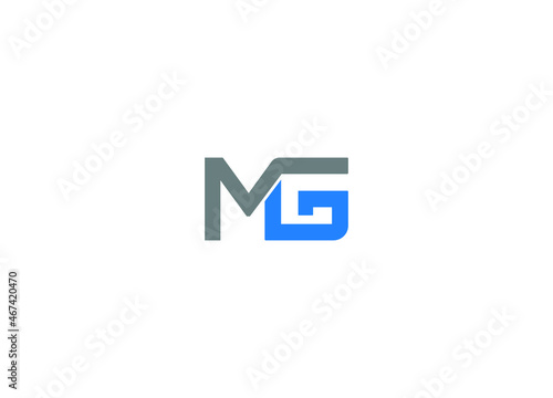 MG initial creative modern logo design vector icon template