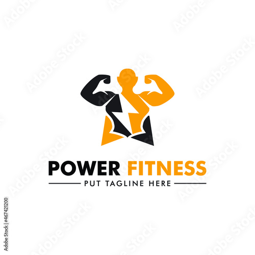 Fitness Gym logo design template, design for gym and fitness vector Fitness Gym logo