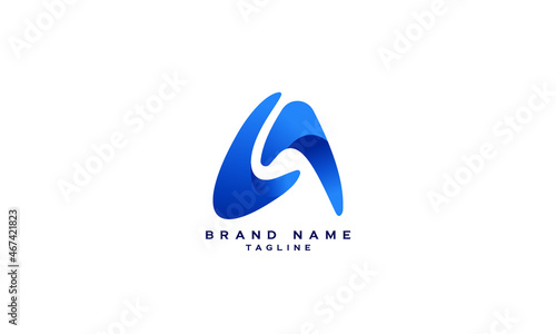 CA, AC, Abstract initial monogram letter alphabet logo design