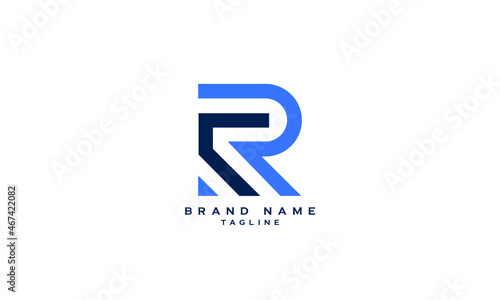 CR, RC, Abstract initial monogram letter alphabet logo design