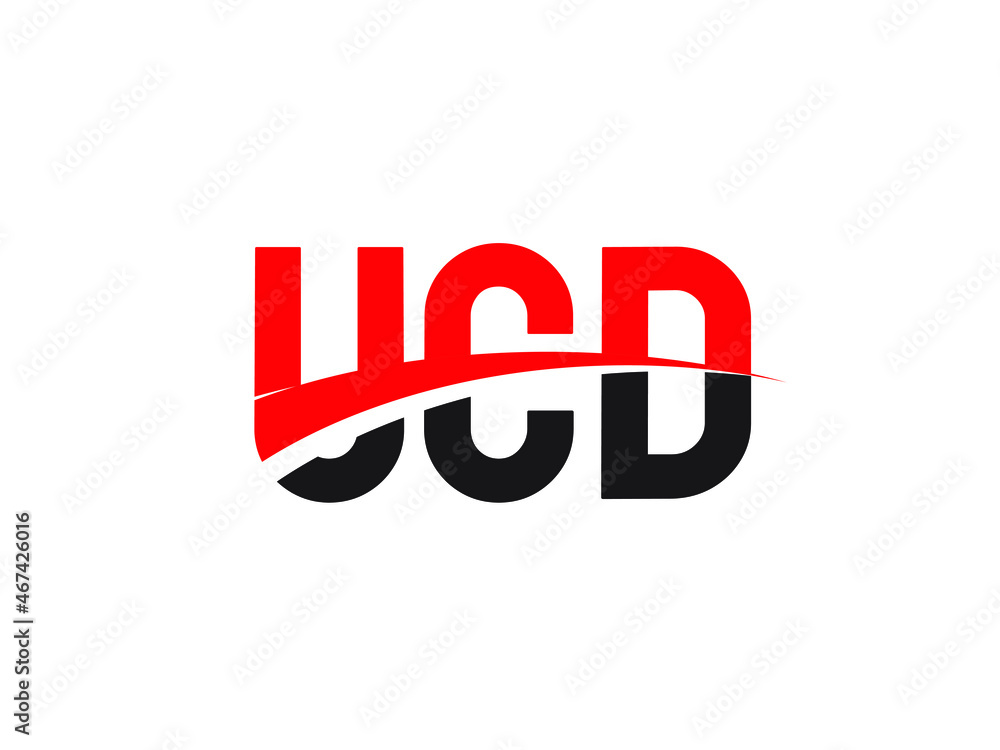 UCD Letter Initial Logo Design Vector Illustration UCD Letter Initial Logo Design Vector Illustration