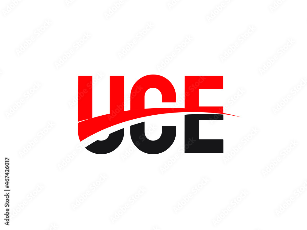 UCE Letter Initial Logo Design Vector Illustration UCE Letter Initial Logo Design Vector Illustration