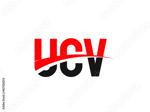 UCV Letter Initial Logo Design Vector Illustration photo