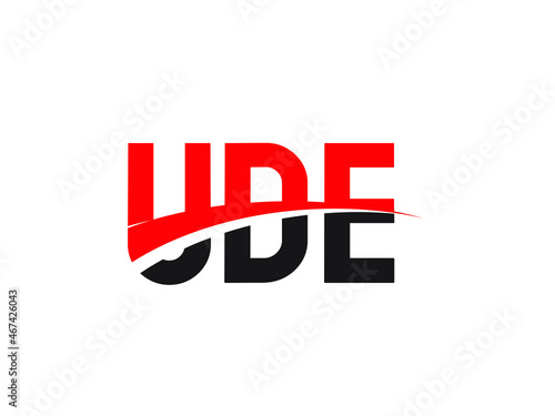 UDE Letter Initial Logo Design Vector Illustration