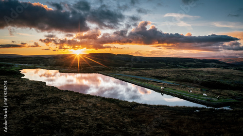 Φωτογραφία Wild Horses at Keepers Pond in Blaenavon, Brecon Beacons, South Wales