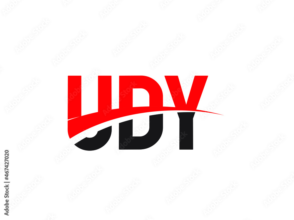 UDY Letter Initial Logo Design Vector Illustration UDY Letter Initial Logo Design Vector Illustration
