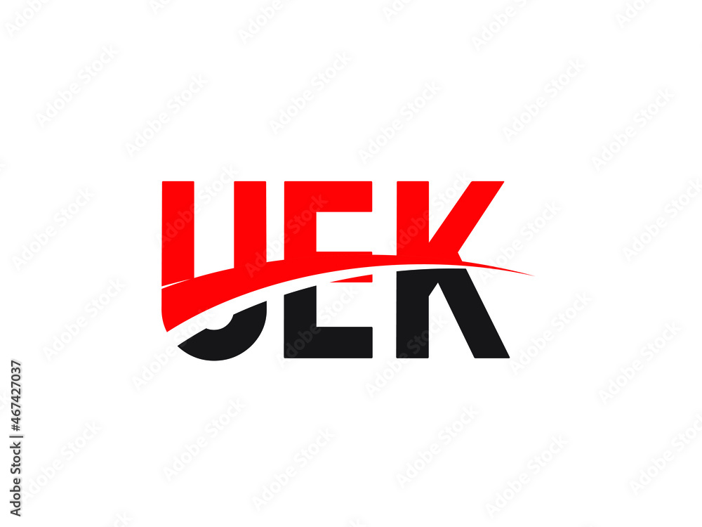 UEK Letter Initial Logo Design Vector Illustration UEK Letter Initial Logo Design Vector Illustration