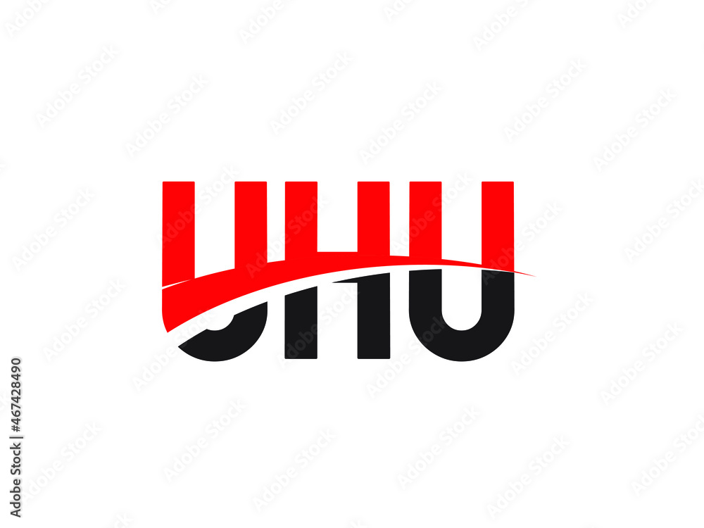 UHU Letter Initial Logo Design Vector Illustration