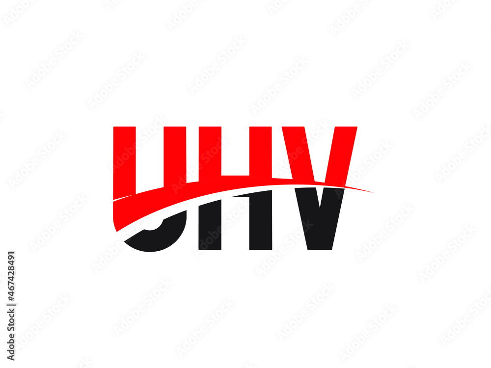 UHV Letter Initial Logo Design Vector Illustration