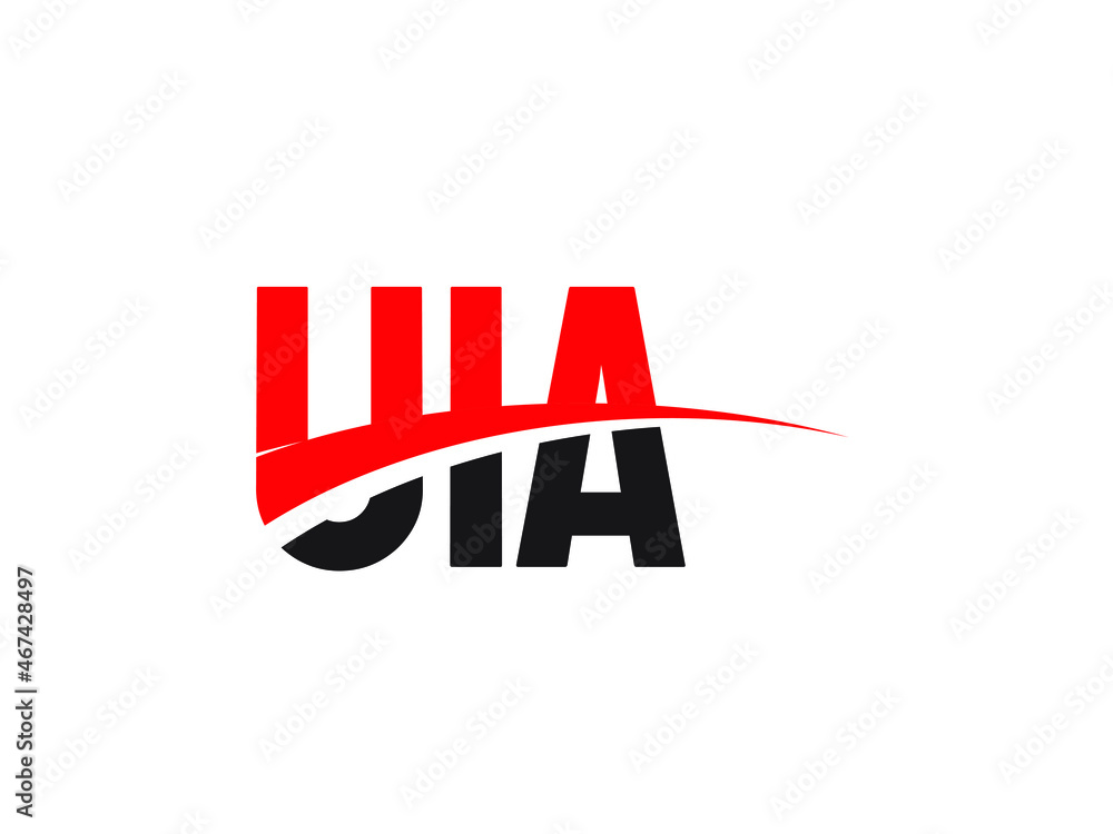 UIA Letter Initial Logo Design Vector Illustration UIA Letter Initial Logo Design Vector Illustration