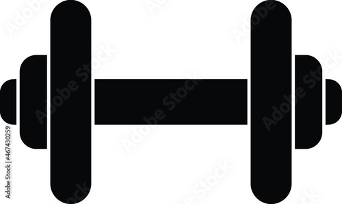 Dumbell Vector Icon That Can Easily Modified Or Edit

