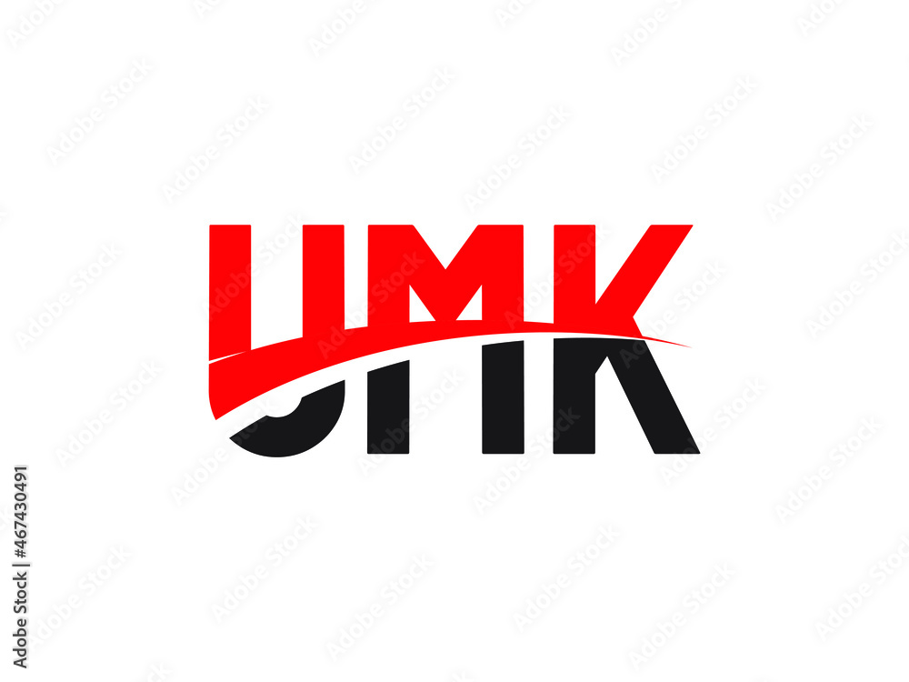 UMK Letter Initial Logo Design Vector Illustration UMK Letter Initial Logo Design Vector Illustration