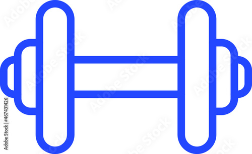 Dumbell Vector Icon That Can Easily Modified Or Edit

