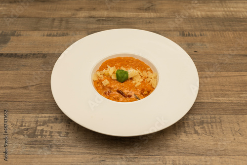 Traditional Italian risotto is prepared by gradually adding a broth to the rice, along with other ingredients according to specific recipes. It is one of the most common ways to cook rice in Italy.