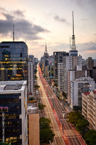 Avenida Paulista em Sao Paulo - Brasil