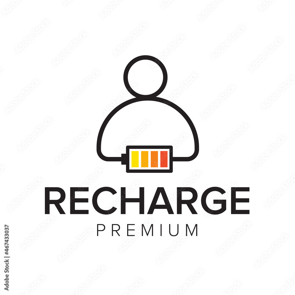 recharge logo icon vector template recharge logo icon vector template