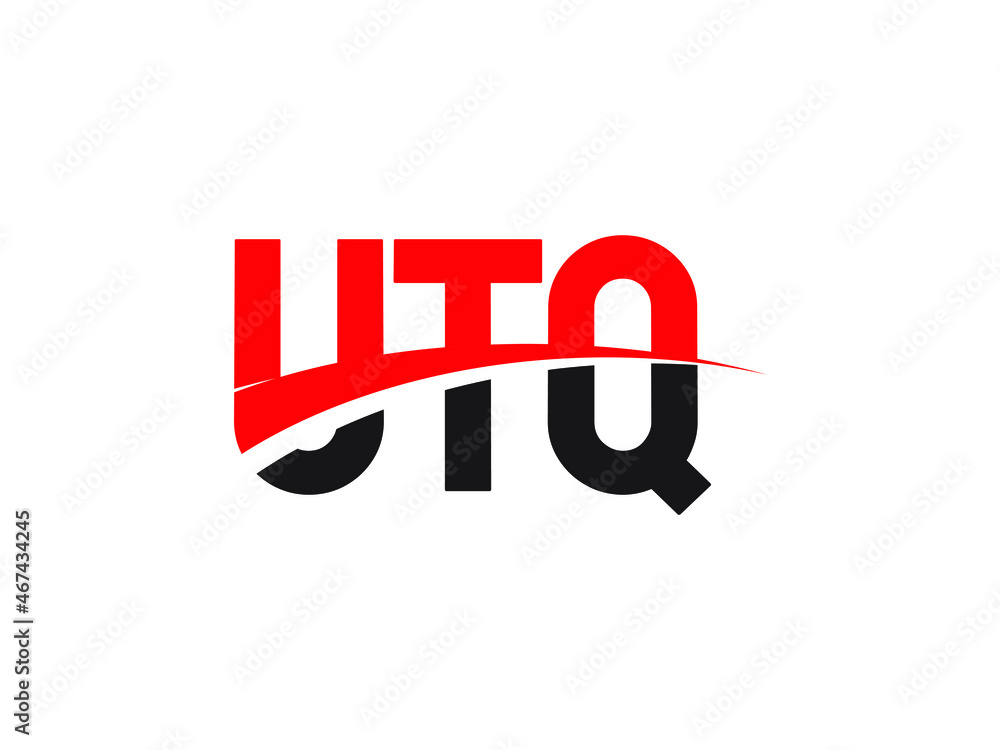 Obraz premium UTQ Letter Initial Logo Design Vector Illustration