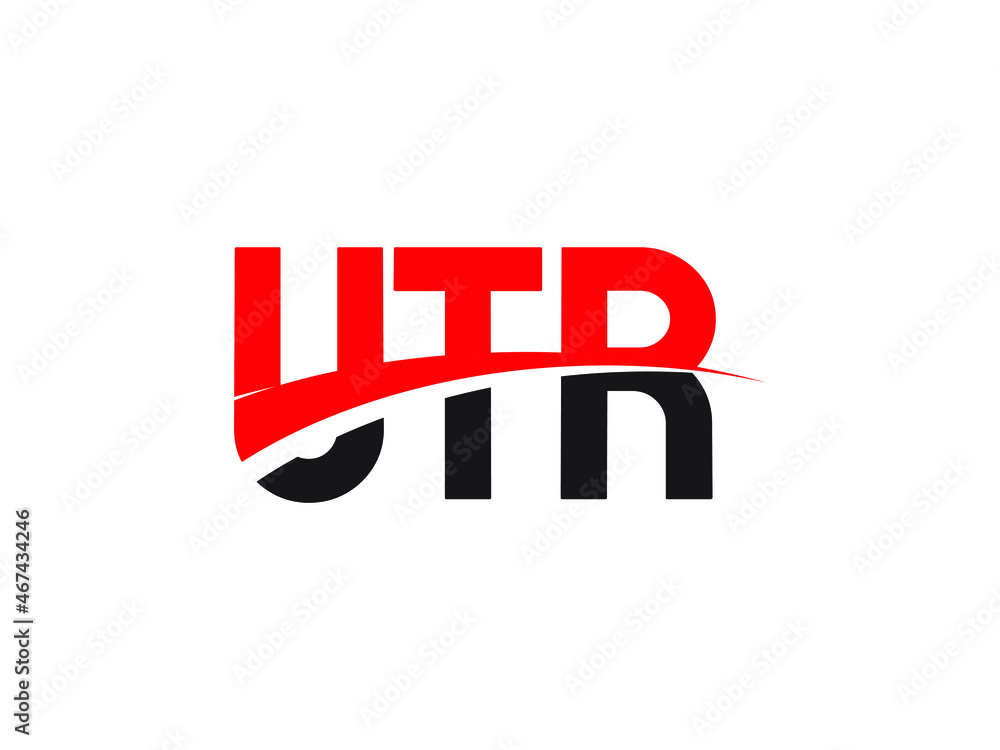 UTR Letter Initial Logo Design Vector Illustration UTR Letter Initial Logo Design Vector Illustration