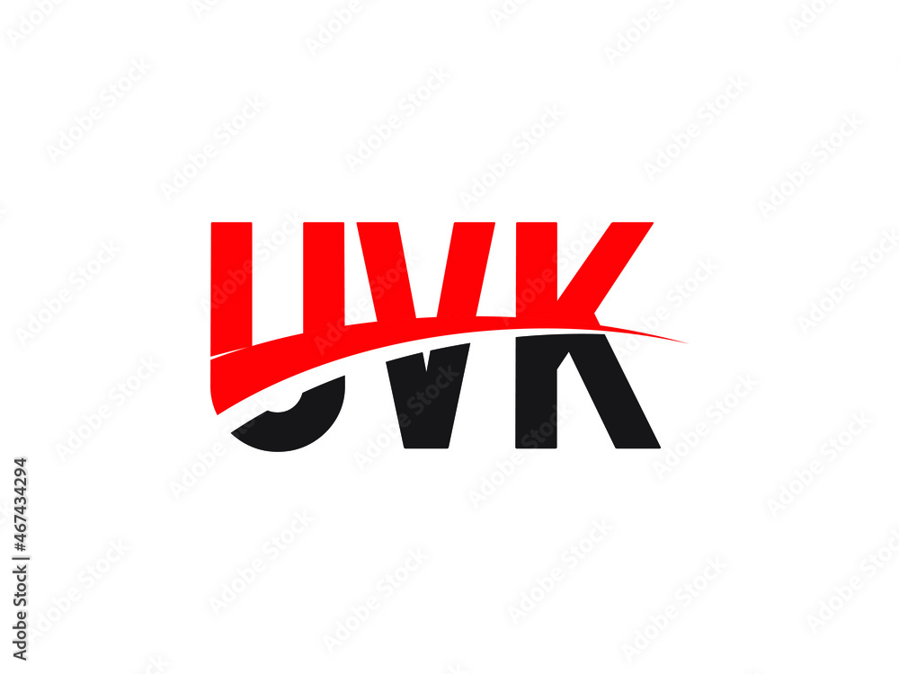 UVK Letter Initial Logo Design Vector Illustration UVK Letter Initial Logo Design Vector Illustration
