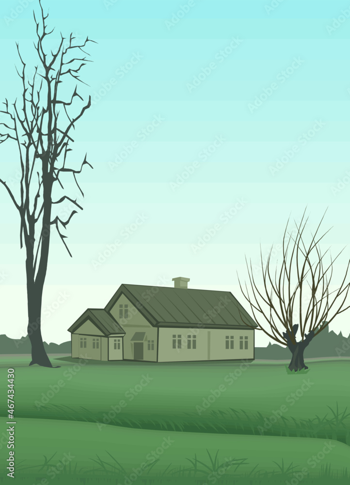 landscape with house