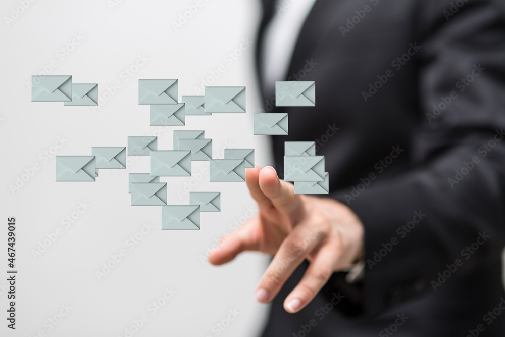 email marketing concept, send e-mail or newsletter. email marketing concept, send e-mail or newsletter.